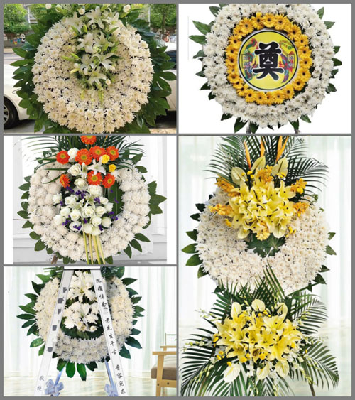 北京顺义区李桥镇郭庄村花圈速递